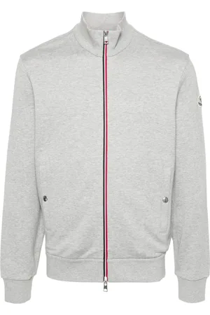 Moncler Appliqué-logo zipped sweatshirt
