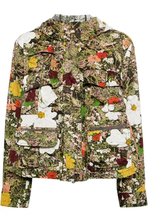 JNBY Floral-print hooded jacket