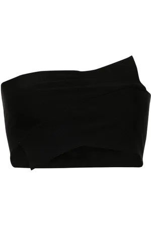 Maison Margiela Wrapped-sleeves jersey bandeau top