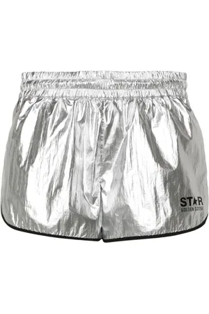 Golden Goose Diana laminated mini shorts