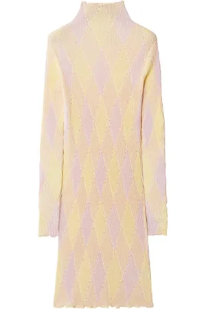Burberry Argyle ribbed-knit dress
