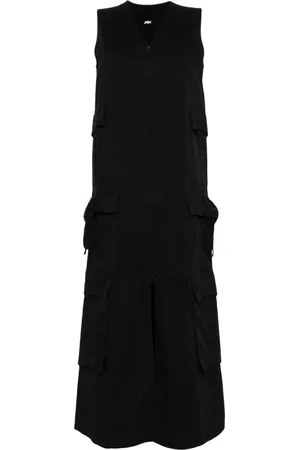 JNBY Cargo-pocket cotton midi dress