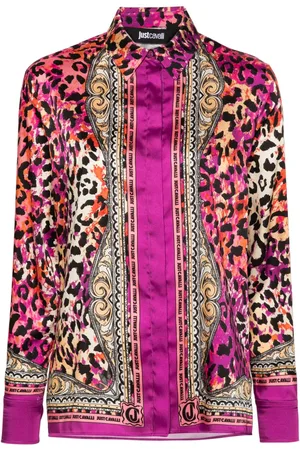 Roberto Cavalli Logo-print long-sleeve shirt