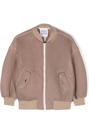 DOUUOD KIDS Semi-sheer mesh jacket