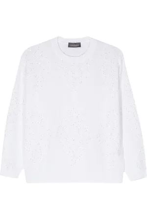 LORENA ANTONIAZZI Sequin-embellished jumper