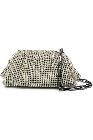 Self-Portrait Diamante crystal-embellished clutch bag