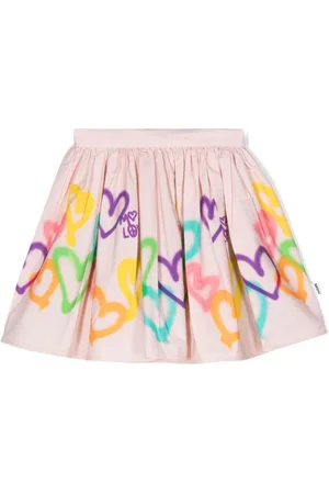 Molo Bonnie graffiti-print skirt