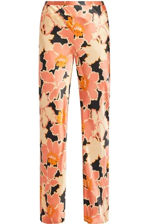 Shona Joy Rosa floral-print silk trousers