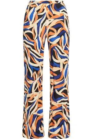 Shona Joy Palma-print silk trousers