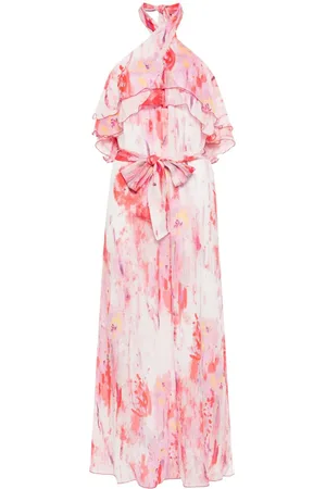 Msgm Abstract-print maxi dress