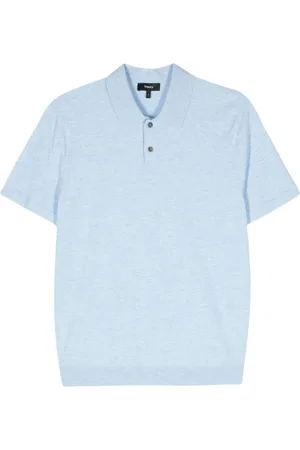 THEORY Mélange short-sleeve polo shirt