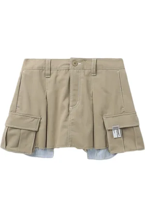 Musium Div. Box-pleat layered skorts