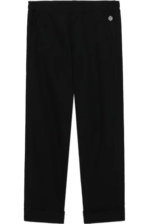Chocoolate Logo-appliqué straight-leg trousers