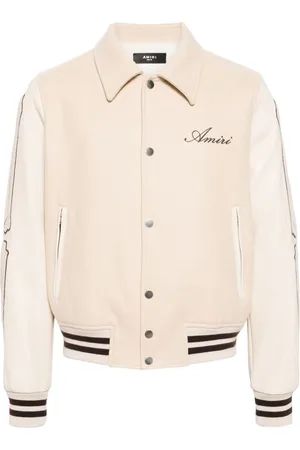 AMIRI Bones appliqué-detail varsity jacket