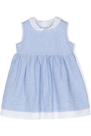 Il gufo Striped sleeveless dress