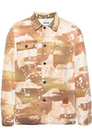 Msgm Camouflage-print shirt jacket