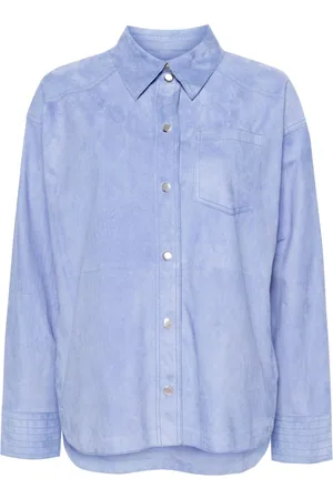 s.w.o.r.d 6.6.44 Long-sleeve suede overshirt