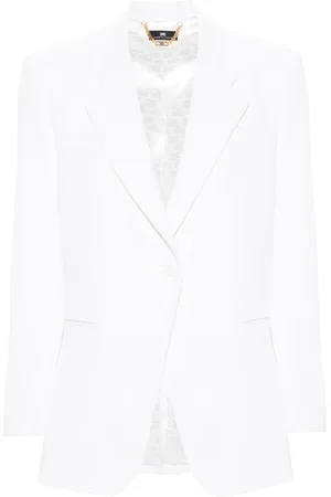 Elisabetta Franchi Single-breasted crepe blazer