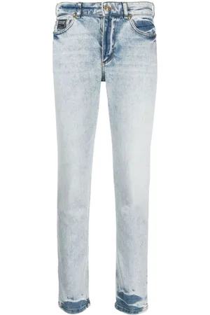 VERSACE Low-rise straight-leg jeans
