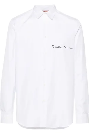 Paul Smith Logo-embroidered poplin shirt