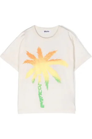 Molo Palm tree-print cotton T-shirt