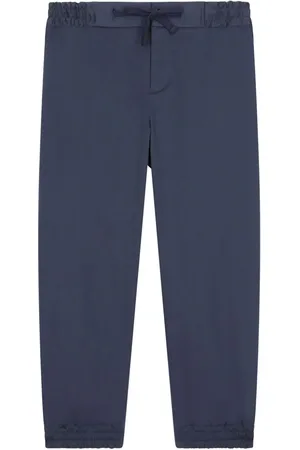 Dolce & Gabbana Logo-plaque drawstring-waist trousers