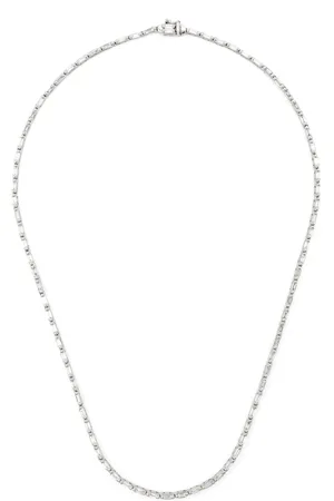 Suzanne Kalan 18kt white gold Linear diamond tennis necklace