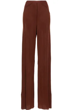 Rick Owens Seam-detailed wide trousers