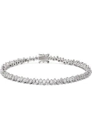Suzanne Kalan 18kt gold Princess Midi diamond tennis bracelet