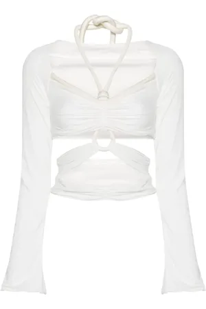 Maygel Coronel Rope-detailed cut-out top