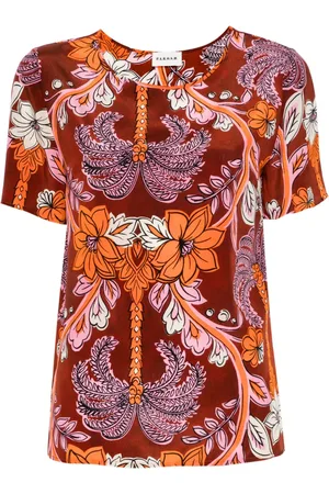 P.A.R.O.S.H. Floral silk blouse
