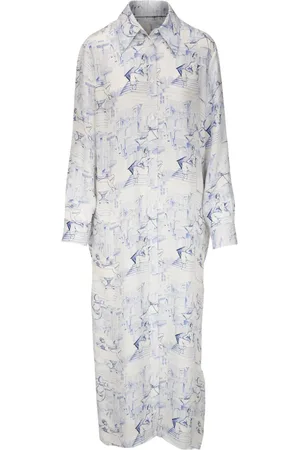 Khaite The Kiko graphic-print shirtdress