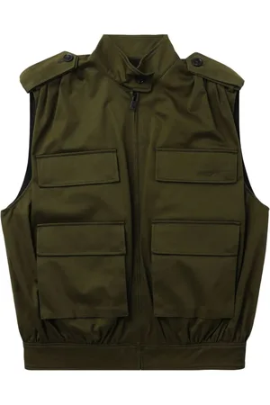 Msgm Logo-embroidered cotton gilet