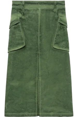 Halfboy Cargo-pocket midi skirt