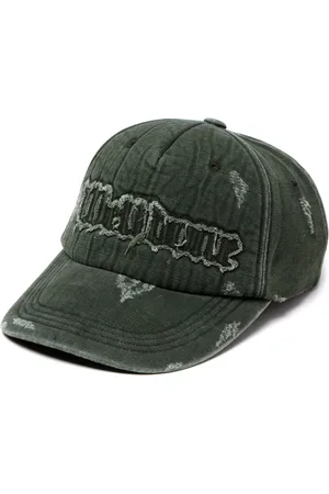 We11 Done Distressed cotton baseball cap