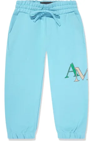 AMIRI Staggered Scribble cotton track pants