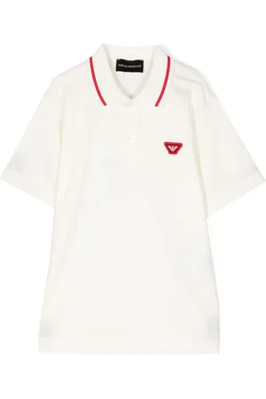 Emporio Armani Eagle-appliqué jersey polo shirt