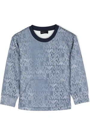 Emporio Armani Logo-print cotton-blend sweatshirt