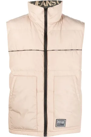 VERSACE Logo-patch quilted gilet