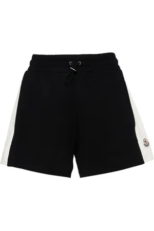 Moncler Logo-appliqué striped shorts