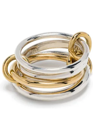 SPINELLI KILCOLLIN 18kt yellow gold vermeil and sterling linked rings