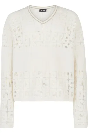 GCDS Monogram-macramé jumper