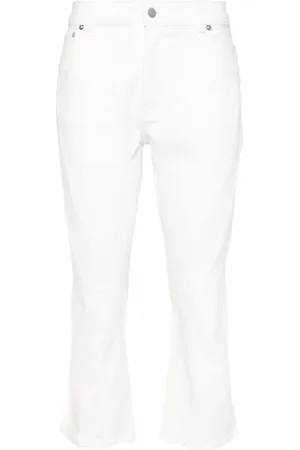 MUGLER High-rise cropped jeans