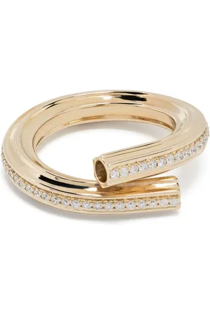 Adina Reyter 14kt yellow diamond Macaroni Eternity ring