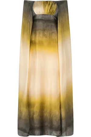 Silvia Tcherassi Cailin gradient-effect silk gown