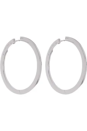 Cadar 18kt white gold hoop earrings