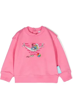 Emporio Armani X The Smurfs embroidered sweatshirt