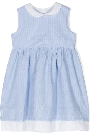 Il gufo Striped seersucker dress