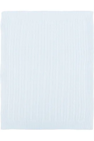 LITTLE BEAR Cable-knit cotton blanket