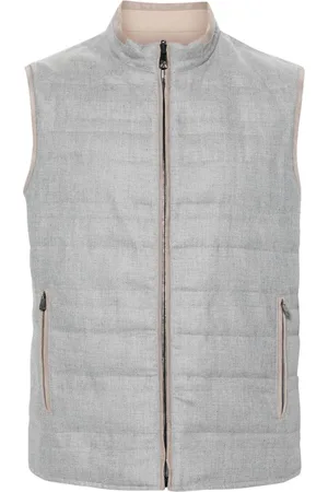corneliani Mock-neck reversible gilet